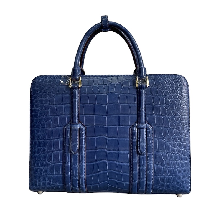 Luxury Designer High Quality Handmade Real Exotic Skin Genuine Crocodile Leather Briefcase And Men Business Bag