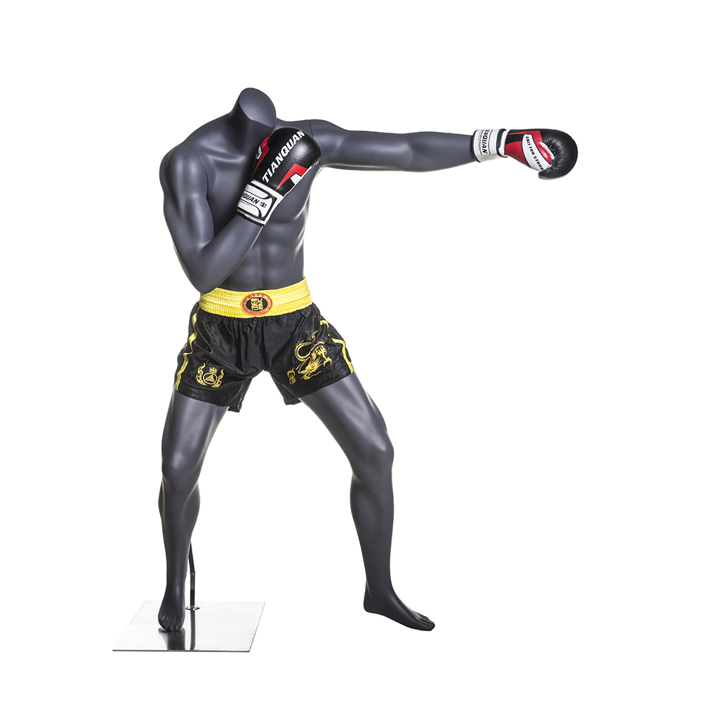 Boxing 2 Male Mannequins Muscular Dolls Adult Male Mannequin Inflatable Sports Boxing Sportswear Display 