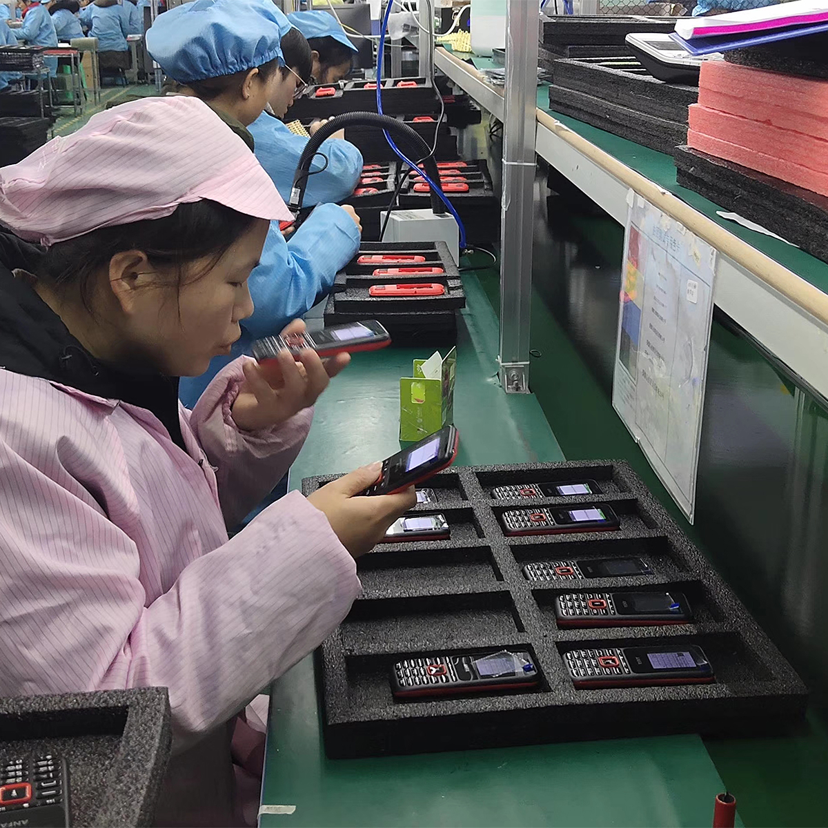 Factory Mobile Watch Mobile Phone Assembly Production Line Equipment Belt Conveyor line With Electric Motor phone case making