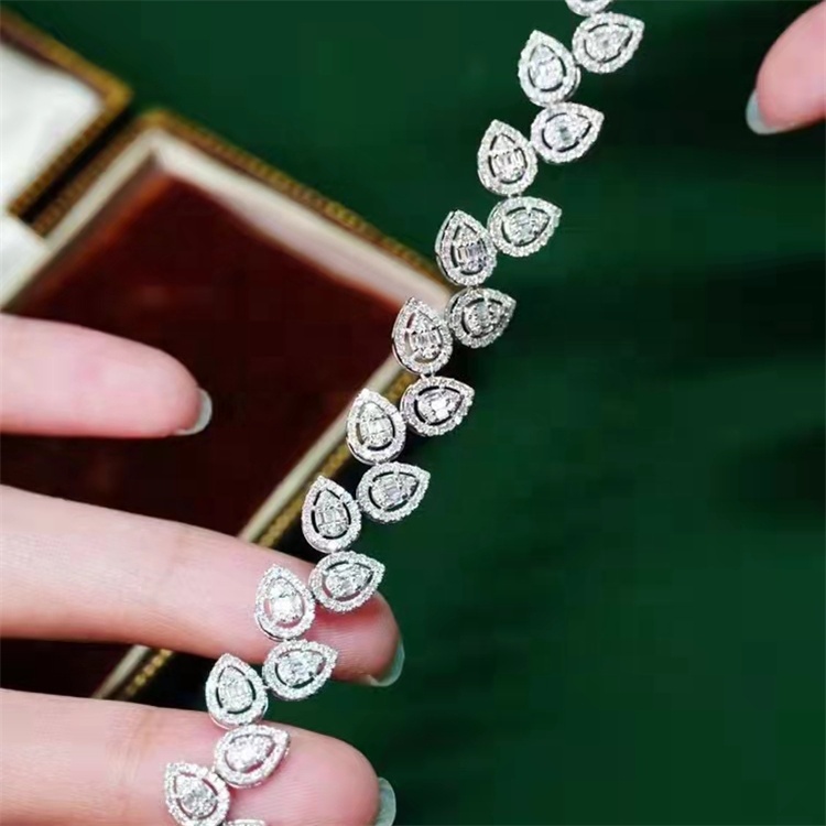 Unique Pulsera 18k Solid Pure Gold Natual Diamond C Artier Bracelets For Women Jewelry