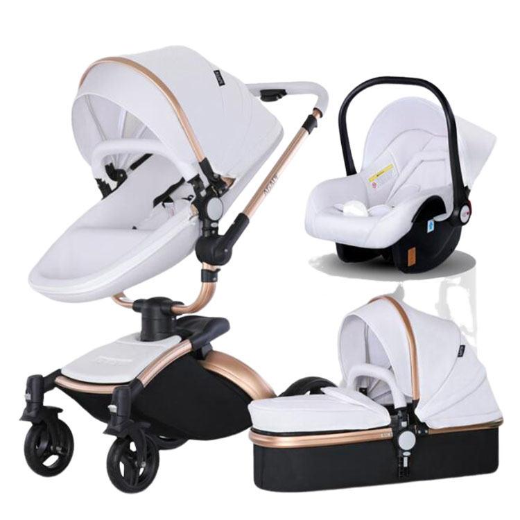 Wholesale European Style Baby Push Chair Walkers Buy Cheap Foldable Travel System 3 In 1 Baby Stroller Stroller+basket+car Seat 