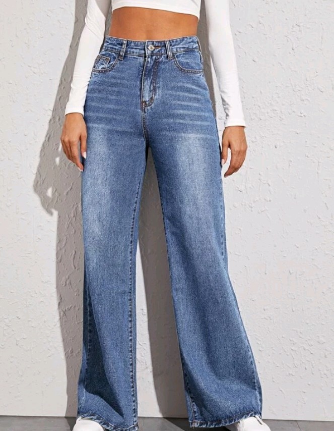Hot Selling Street Wear High Quality Jeans Loose High Waisted Women&#39;s Pants Washed Wide Leg Pants Women