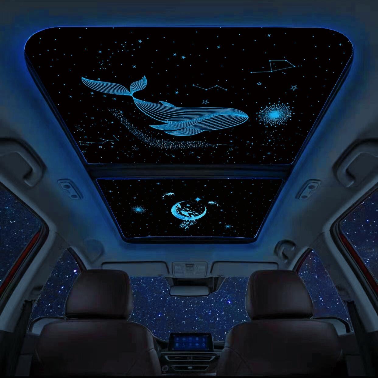 Universal Sunroof Automotive Parts Accessories Led Interior Romantic Car Panoramic Sunroof Starry Sky Film 