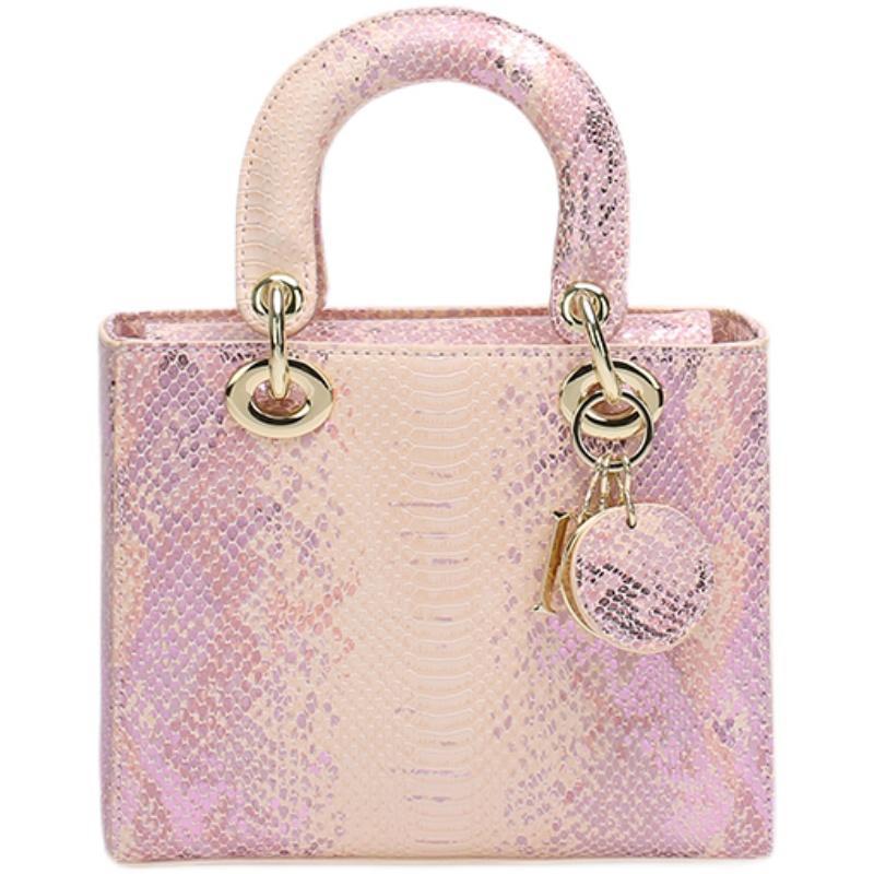 2023 New Designer Design Snake Skin Pattern Princess Bag Fashion Versatile Crossbody Multi color Handbag