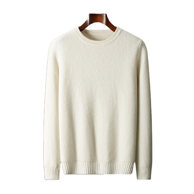 Wholesale bale cashmere sweaters discount men's clothing men's clothing Seven pin thick pineapple pin solid color sweater