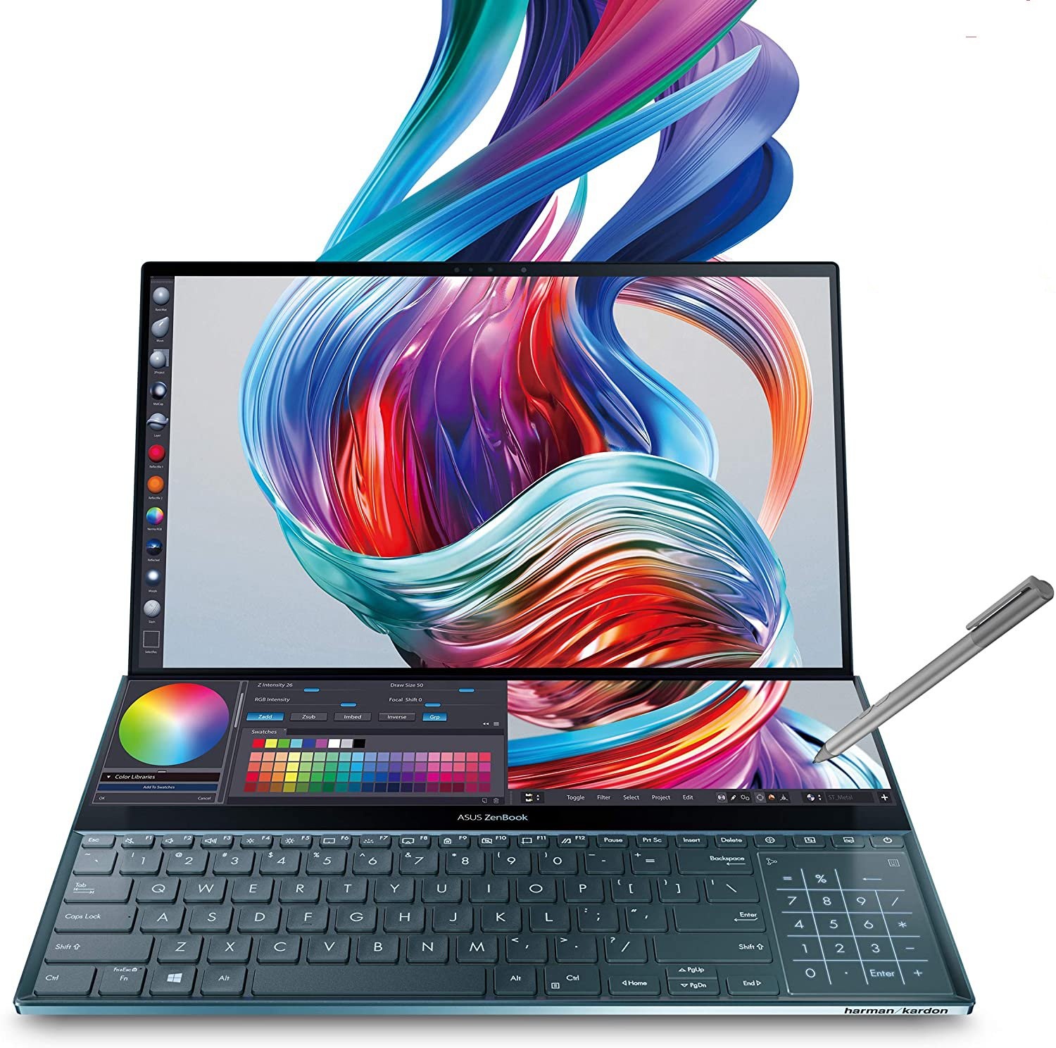 Brand New For Asu S Zenbook Pro Duo Ux581 Laptop 15.6 4k Uhd Nanoedge Touch Display Intel Core I9-10980hk 32gb Ram 1tb Ssd 