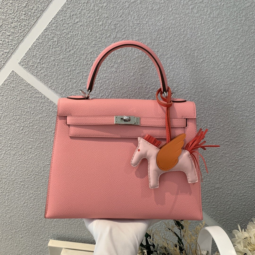 2023 handbag shoulder crossbody women's bag brand custom pink cowhide