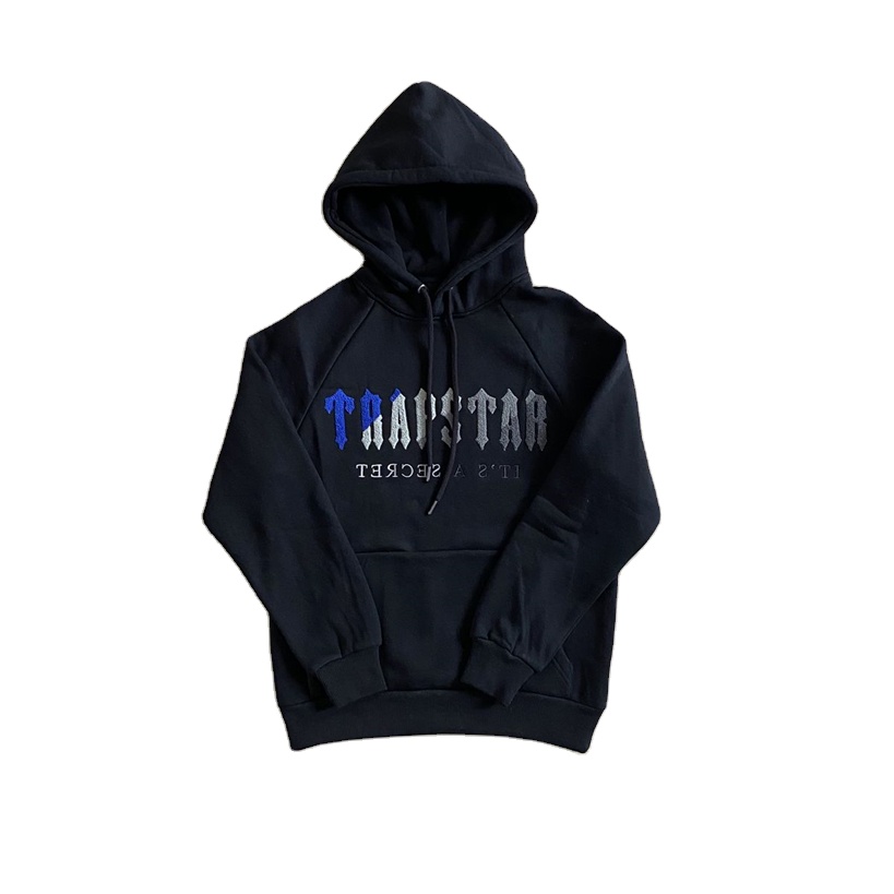 Veste Trapstar Windbreaker Piumino Bordado Tuta 1:1 Original Men&#39;s Winter Abrigo Sport Blue Tracksuit Tuta London Hoodie 