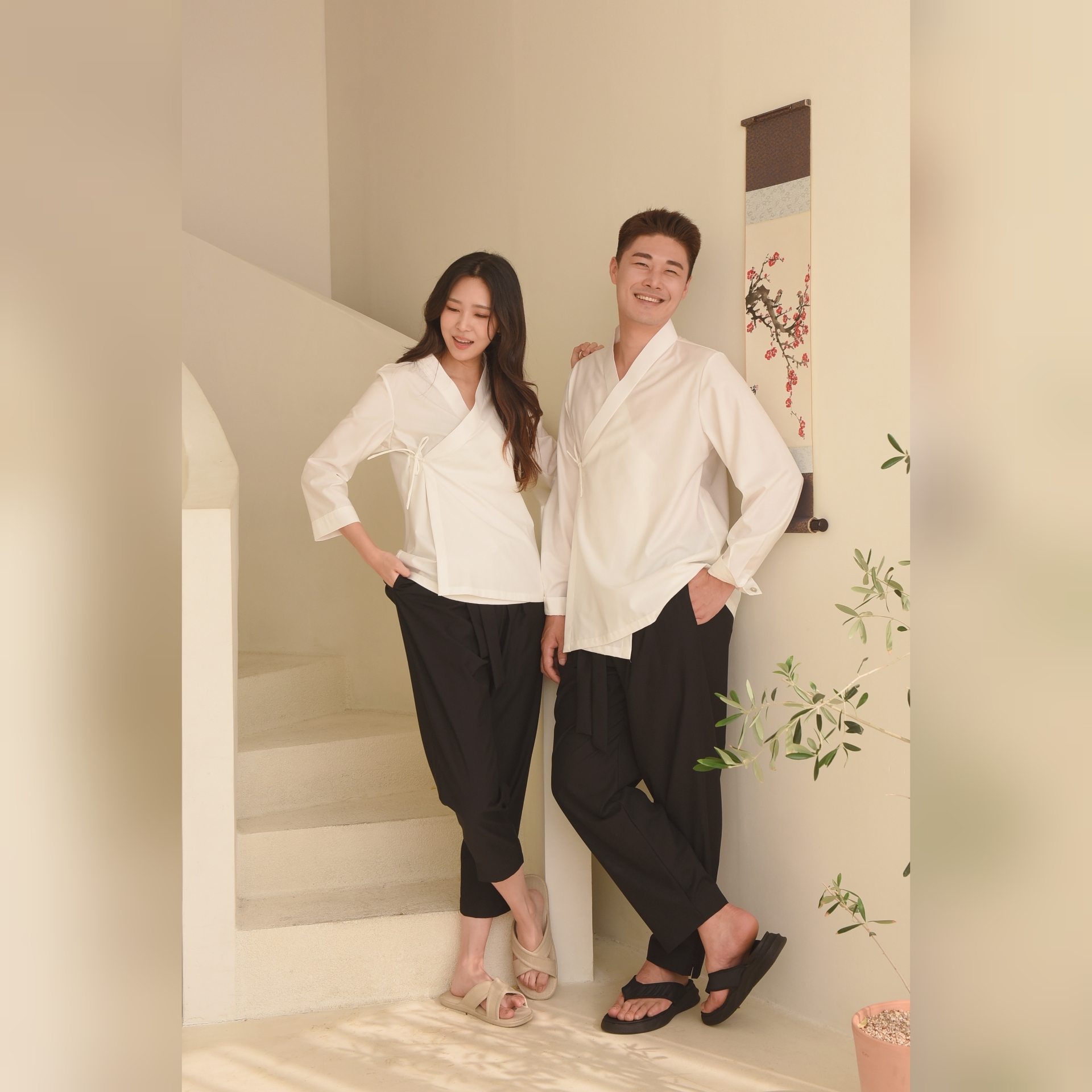 Korean Traditional Hanbok Pants / Men&#39;s Wear / Hip Style / Cool And Comfortable Fit 