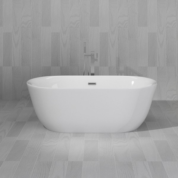 Taizhou factory  bathroom large oval baby used bath stand alone clear acrylic indoor fiber glass bathtub