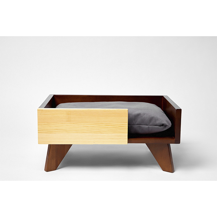 Natural Wood Bed For Pets &quot;bell&quot; 