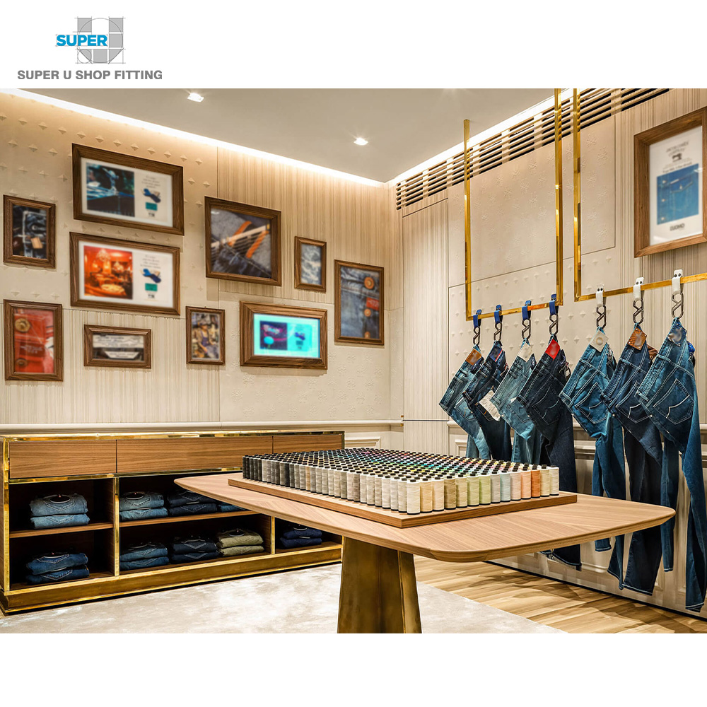 New Style Jeans Pant Denim Shirt Men&#39;s Clothes Shop Decoration 