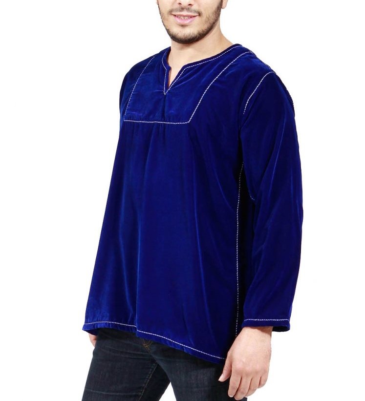 Long Sleeves Men&#39;s Shirt Tunic Handmade With High-quality Fabric Available In Deferent Colours Tunic Shirt For All Occasions 