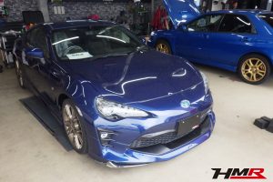 6MT モデリスタ18インチ フルエアロ装備のトヨタ86(ZN6)2.0GTリミテッドの納車前点検整備を行いました