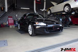 2392 赤黒革シート 純正17インチ装着のS2000(AP2)納車前点検整備を行いました