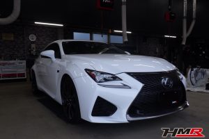 TOM’Sマフラー 赤革シート装備のRC-F5.0(USC10)の納車前点検整備を行いました