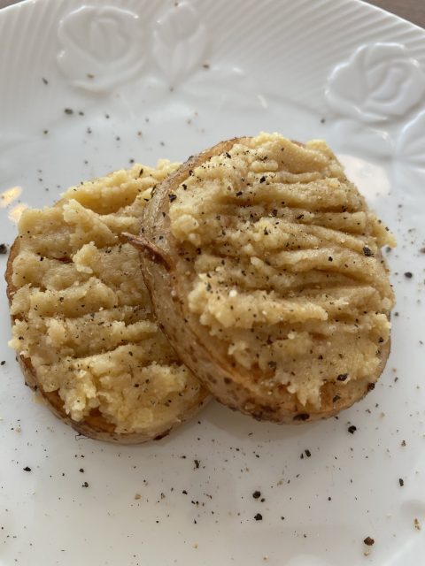 山芋ステーキ 麹味噌チーズのディップ