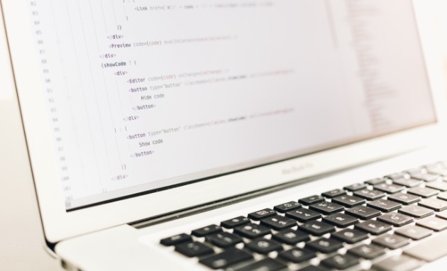 PCのコーディング画面