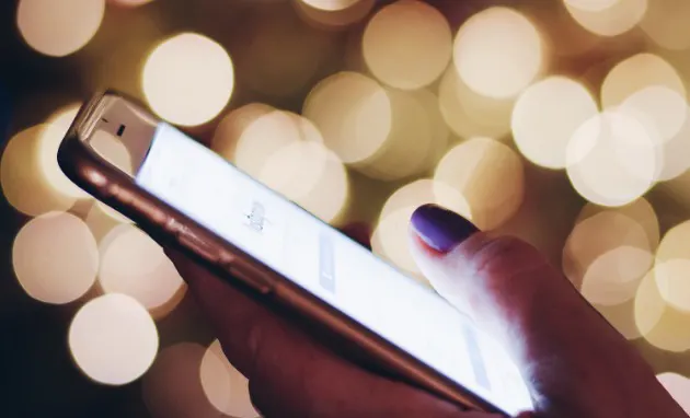 インスタグラムを見る人