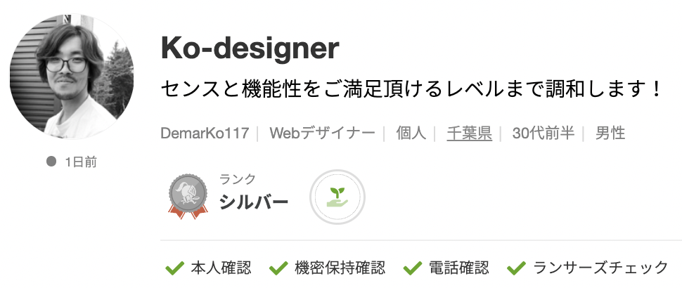 Ko-designerさんのランサーズプロフィール