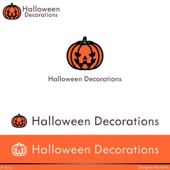 ハロウィンかぼちゃの通販サイト「Halloween Decorations」のロゴ