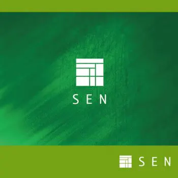 お茶、抹茶ブランド「千 SENブランド」のロゴ