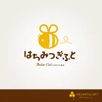 国産蜂蜜や関連商品（お菓子・雑貨）などを販売するはちみつ専門店「はちみつぎふと」のロゴ