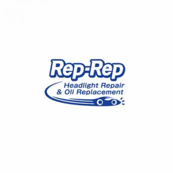 ヘッドライトリペアとオイル交換の専門店『Rep-Rep』のロゴ
