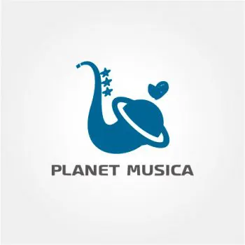 少人数向け吹奏楽譜会社「PLANETMUSICA」のロゴ