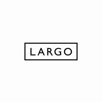 パンケーキやエッグベネディクト等のメニューを中心とした新規オープンカフェ「LARGO」のロゴ