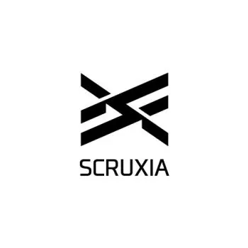 サッカー/フットサルアパレルの新ブランド「SCRUXIA」(スクラシア)のロゴ