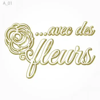 リラクゼーションサロン「…avec des fleurs」のロゴ