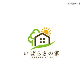 パッシブ木造住宅の施工・販売会社「いばらきの家」のロゴ