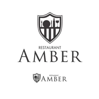 高級レストランサイト「Restaurant Amber」のロゴ
