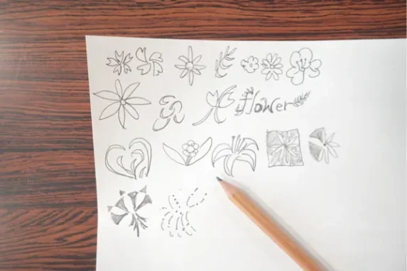 手書きでの例