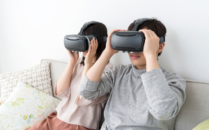 vrを体験する人