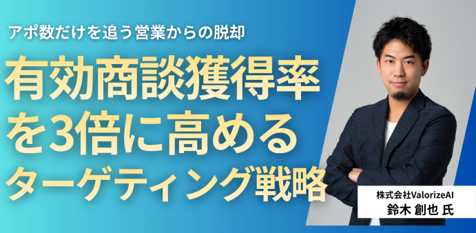 アポ数を追う営業から脱却するには——ABMで有効商談獲得率3倍にした事例