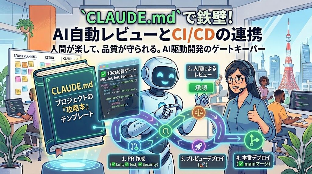 Claude CodeをCI/CDに組み込む：AI品質ゲート