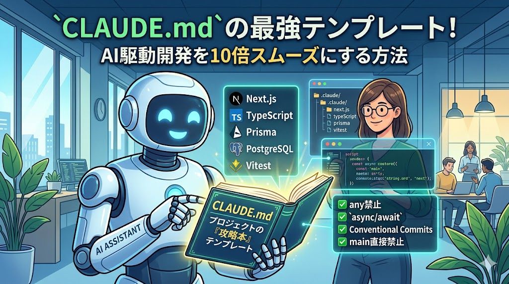 CLAUDE.md,a,http://CLAUDE.md, テンプレート｜AI駆動アジャイル開発の「攻略本」