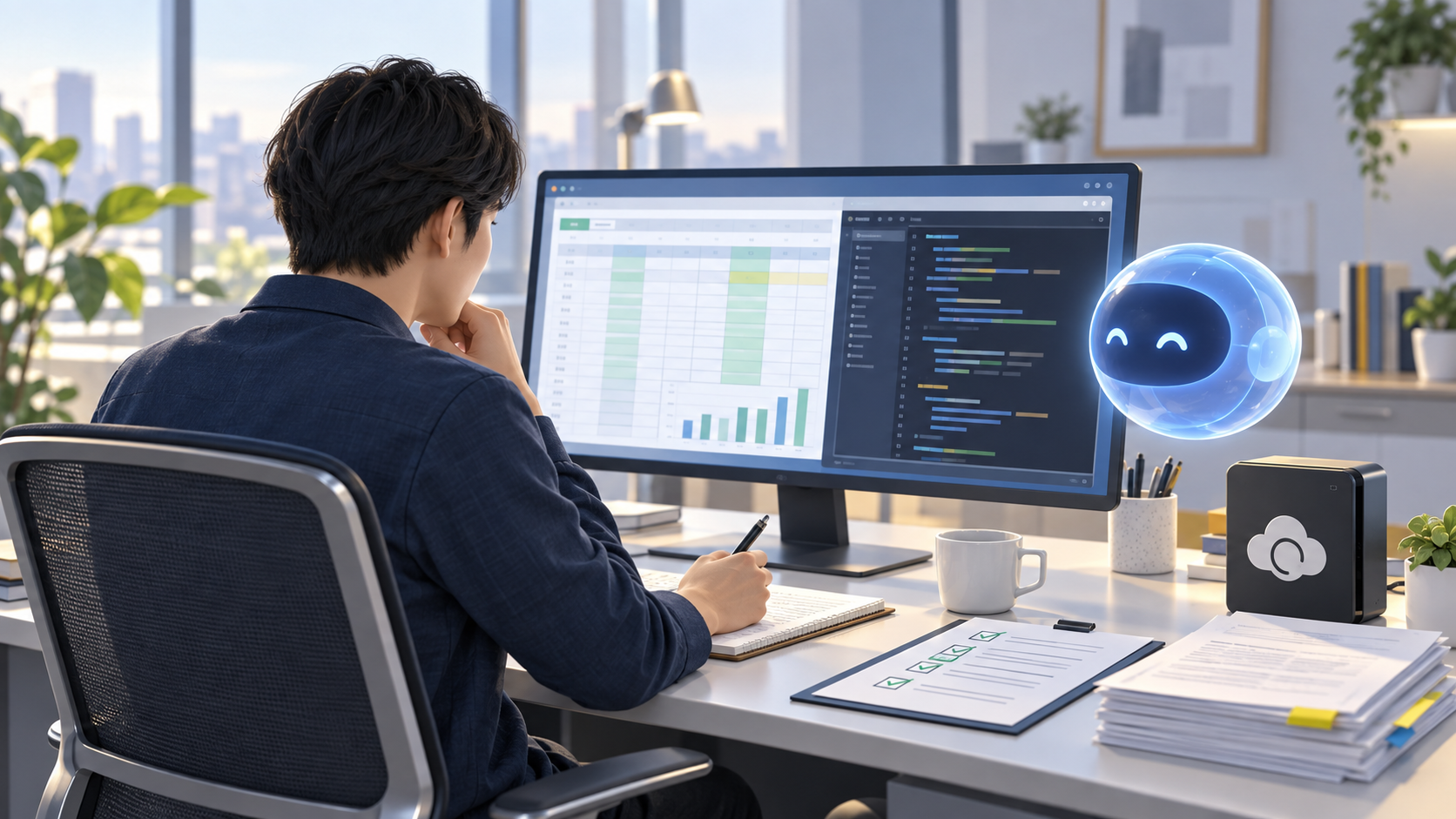 AIによる修正支援と人による最終確認を組み合わせる