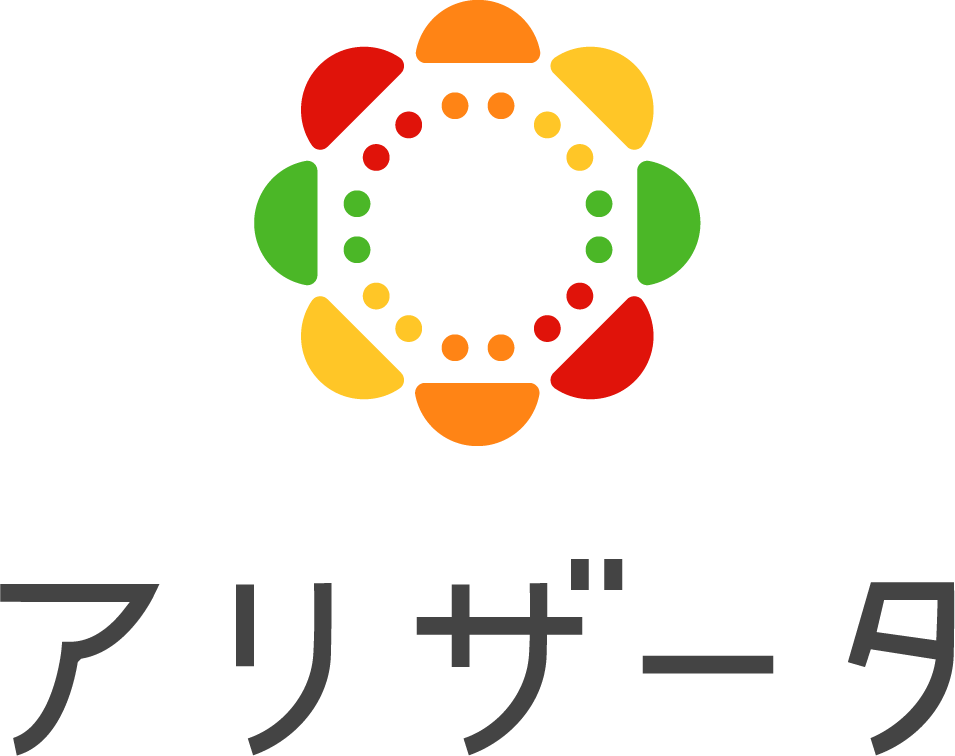 ロゴをよく見ると、3色の笑顔が輪を作っています。