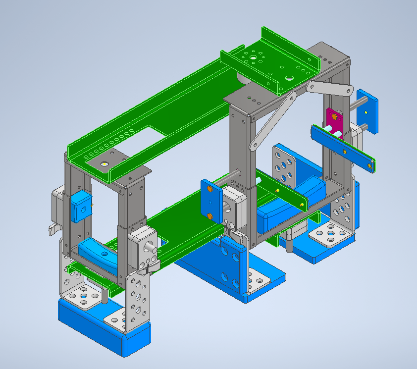 装置の前腕上腕固定部＆肘関節トルク取得部