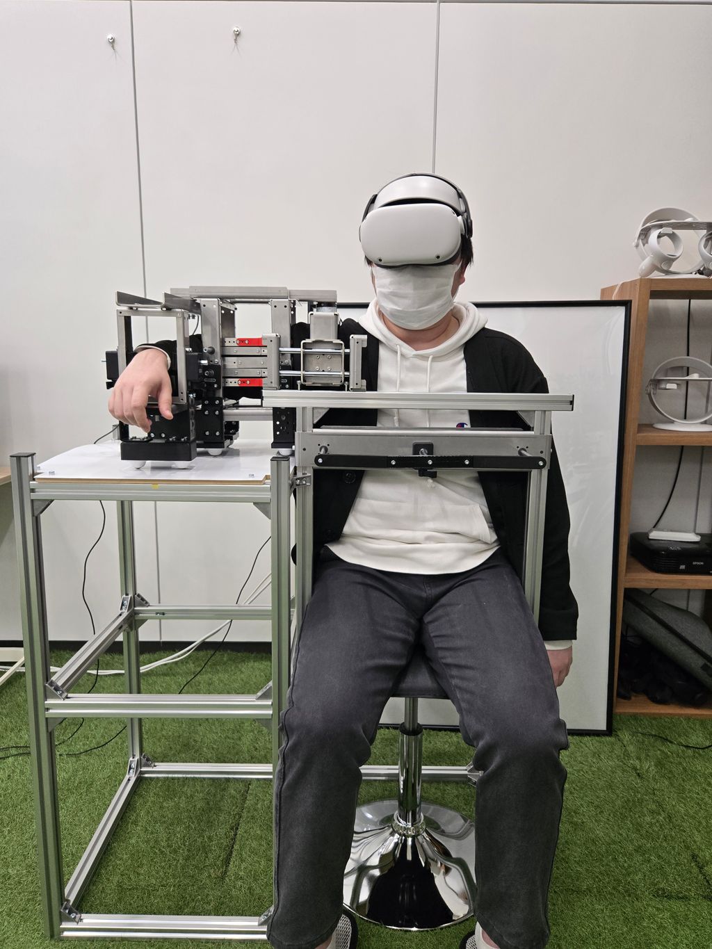 装置を装着した状態