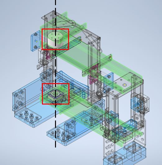 トルクセンサと同軸上に配置されたベアリング