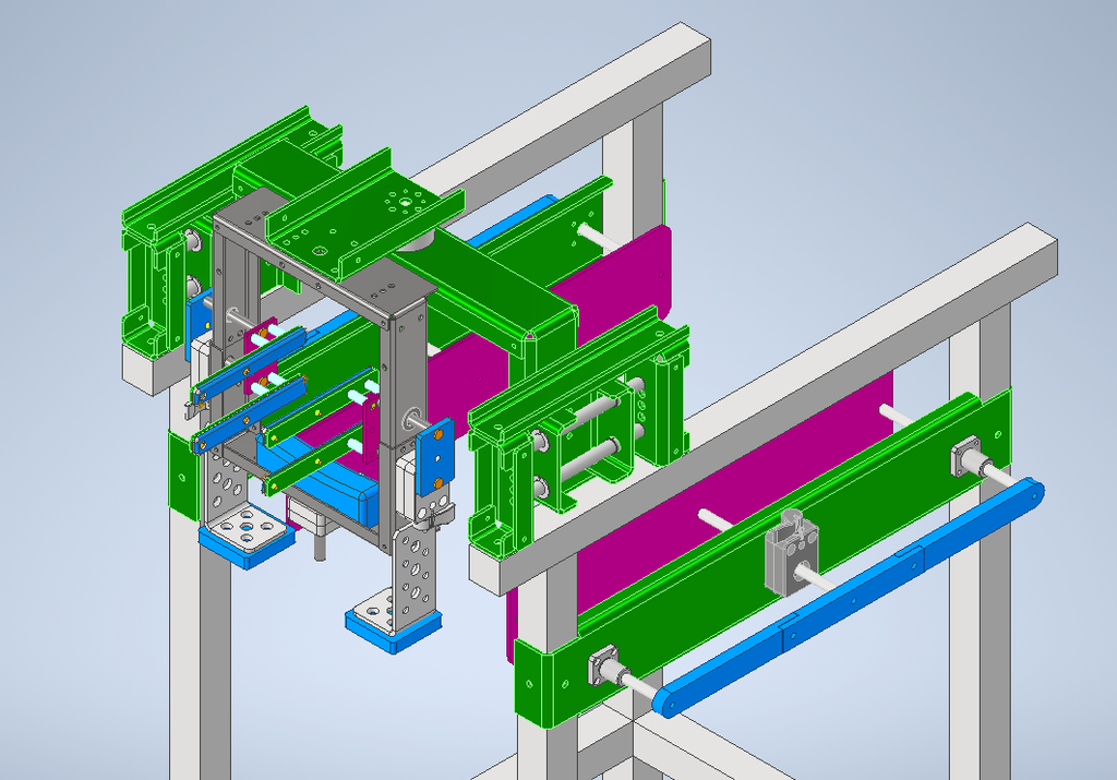 装置の上腕胸部固定部＆肩関節トルク取得部