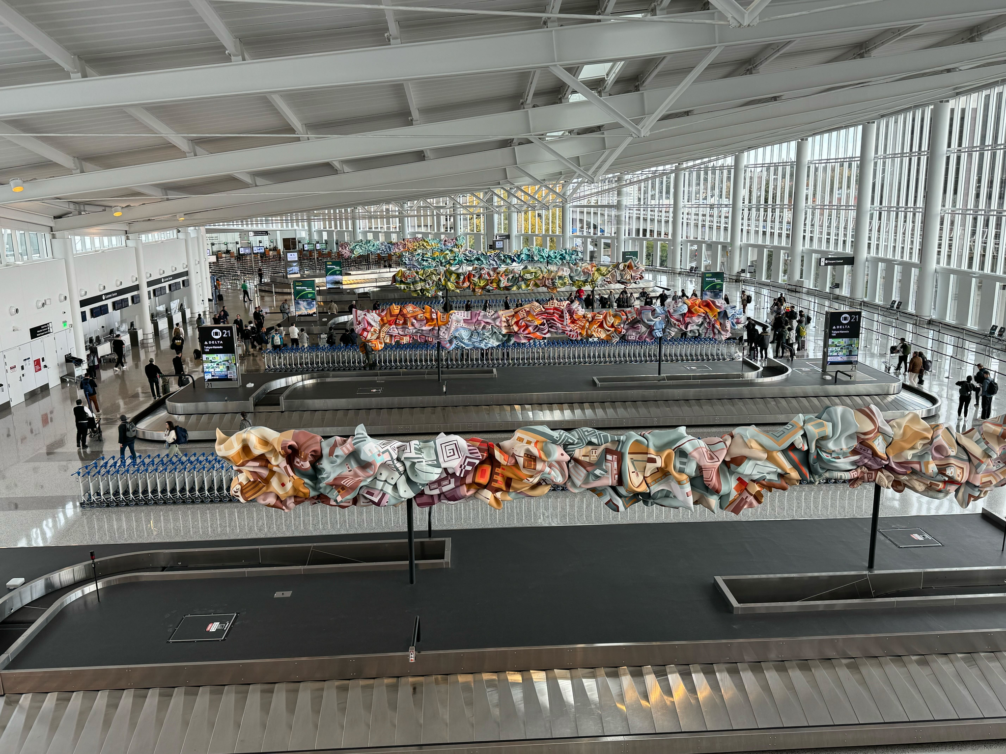 タコマ空港の荷物受け取り場所