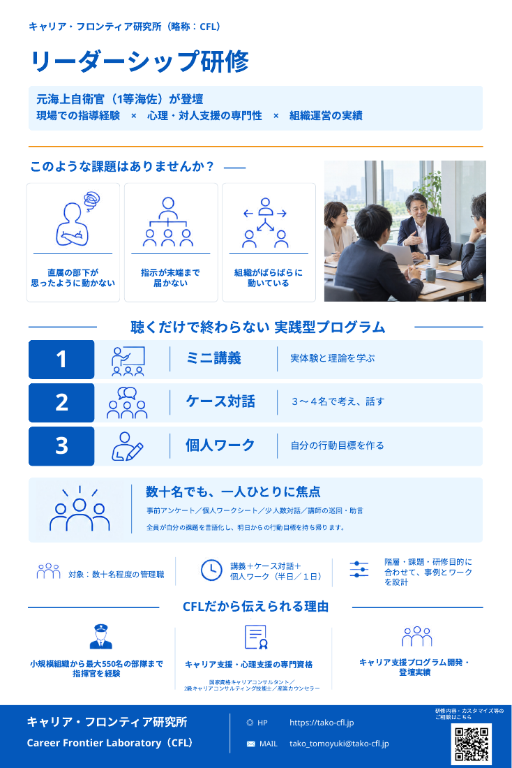 リーダーシップ研修のご案内
