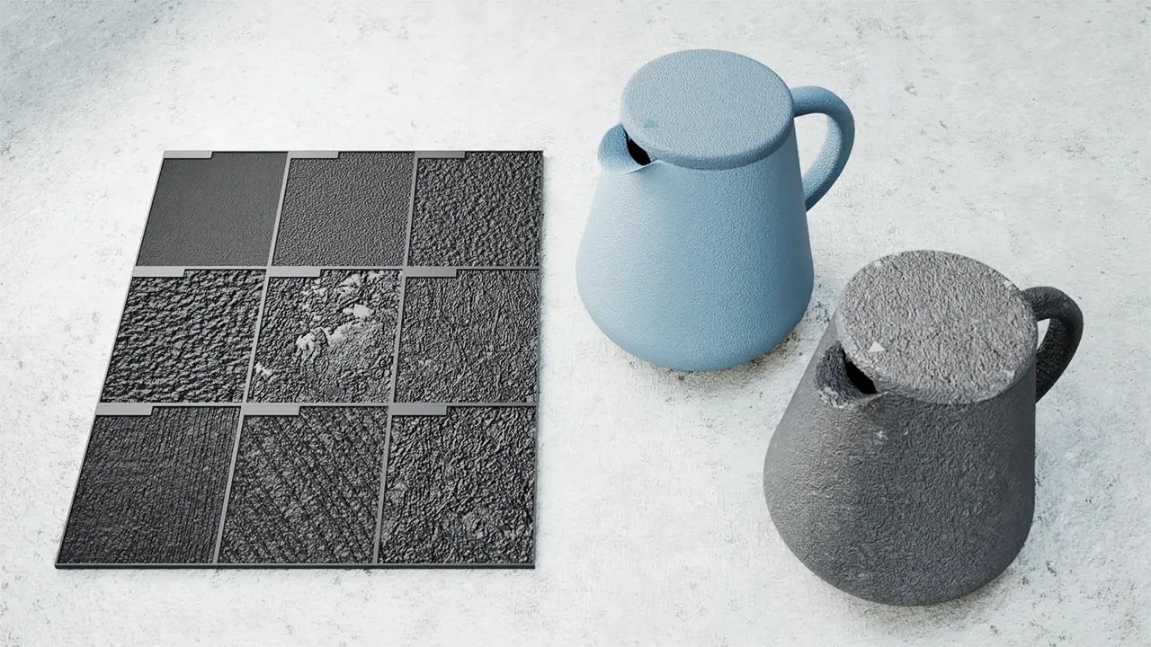 シボをCGで確認する