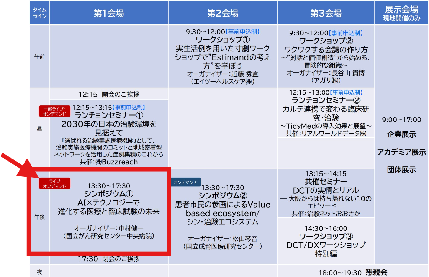 　　　2026年10月3日（土）13:30-17:30　第一会場