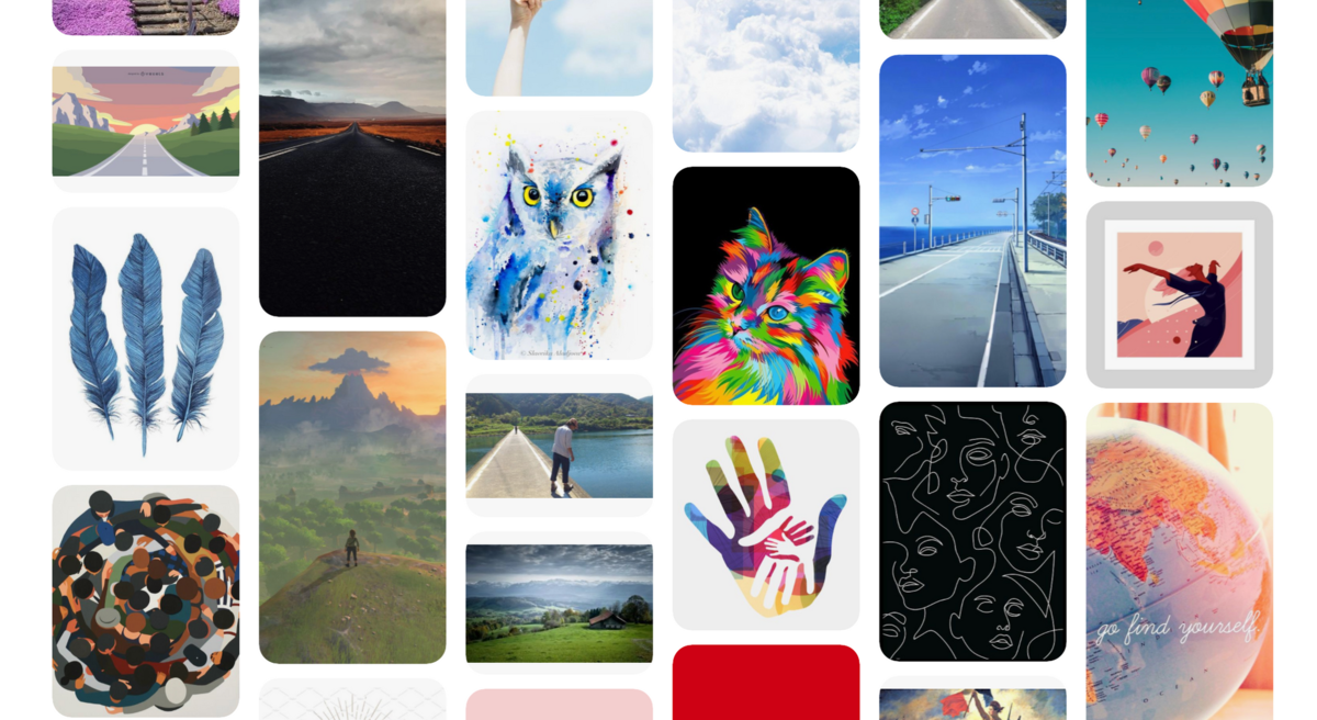 Pinterstで作成したコンセプトボード